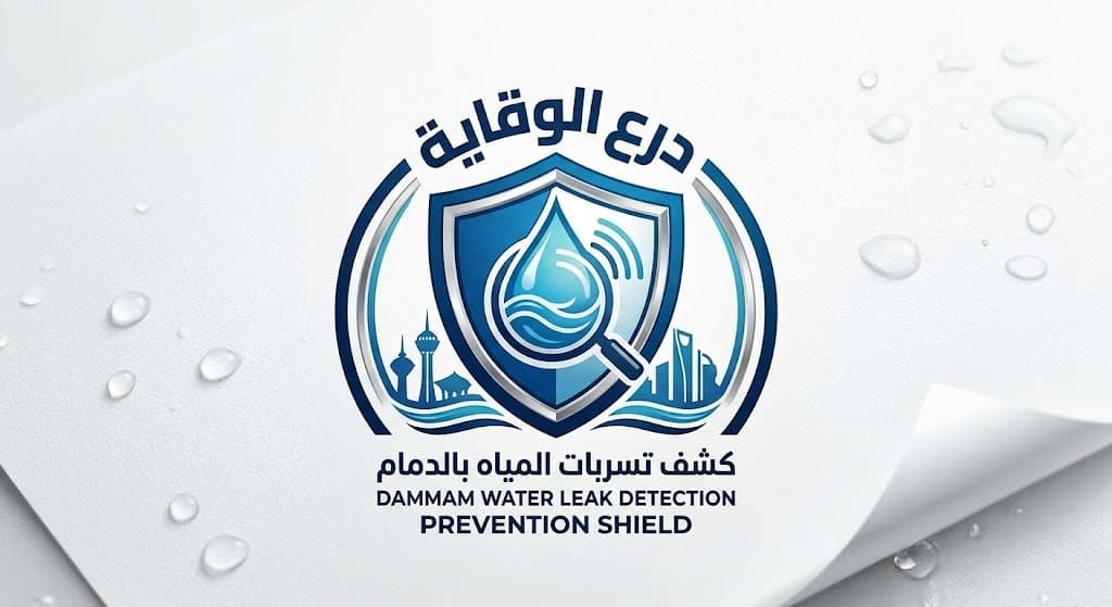 لوجو كشف تسربات المياه بالدمام - درع الوقاية